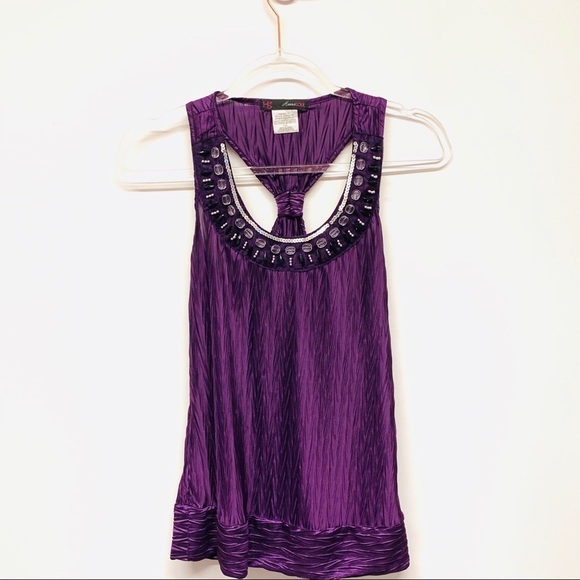 HeartSoul Embellished Racerback Tank - Picture 1 of 6